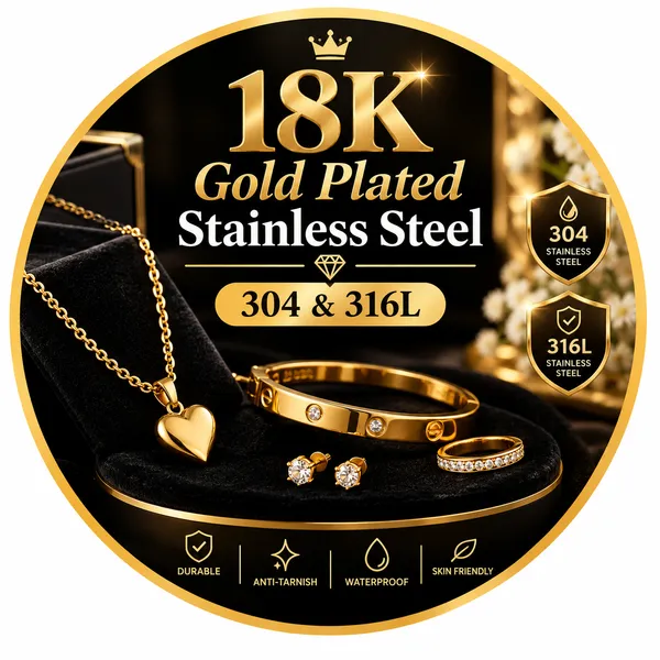 Stainless Steel Gold Plated