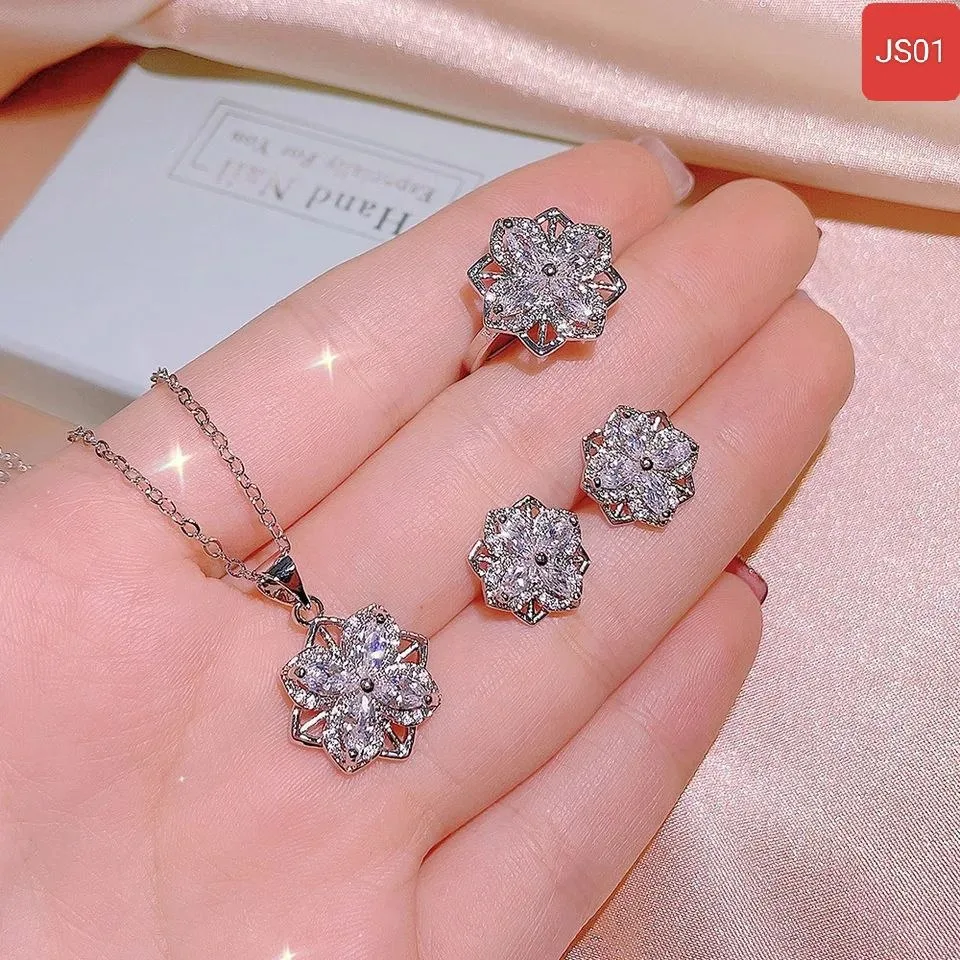 Shining Flower Jewellery Set