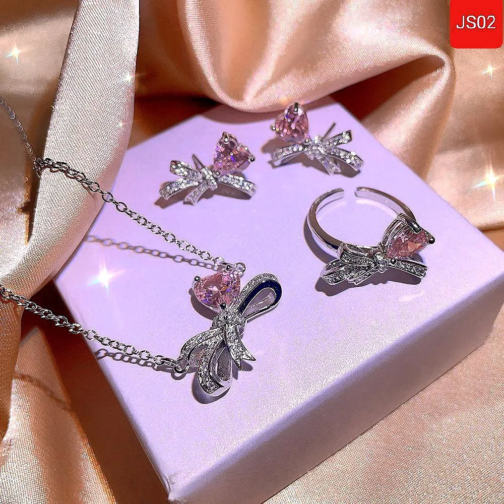 Pink Bow Jewellery Set - slide 2