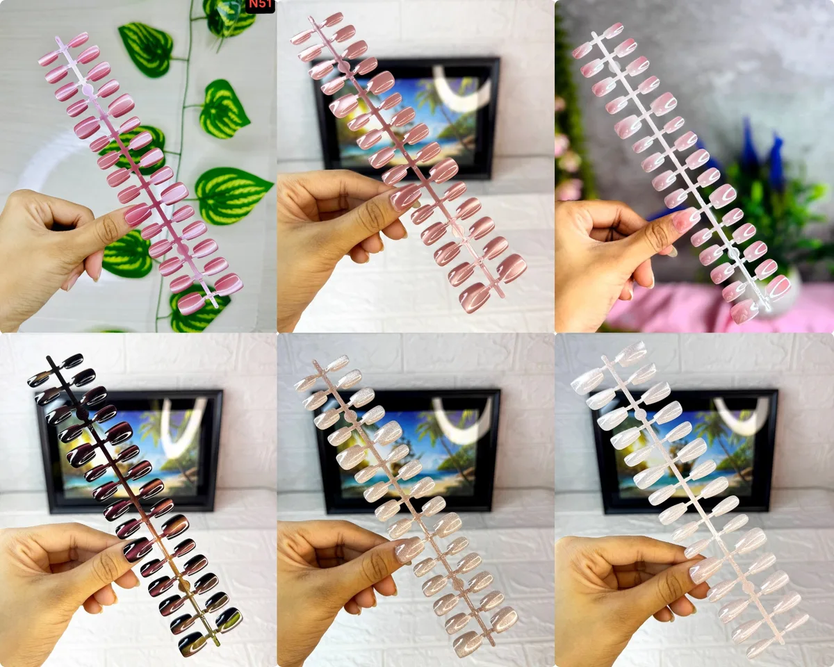 Glossy Premium Quality 30ps Cat's Eye nails Set  Original Cat's Eye Nails - slide 27