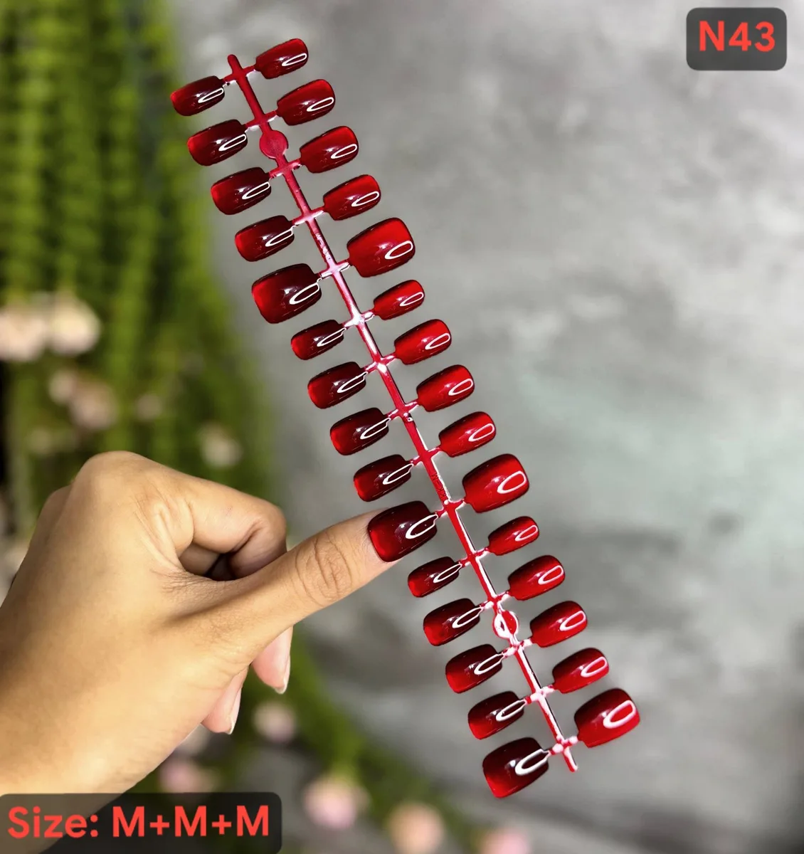 Meroon Nail Polish High Quality Cat's Eye 30ps nails Set All M Size - slide 3