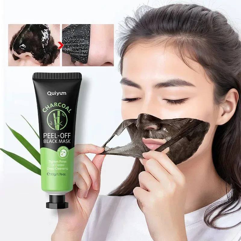 LAIKOU Bamboo Blackhead Removal MaskCharcoal Black Peel Off Face Mask