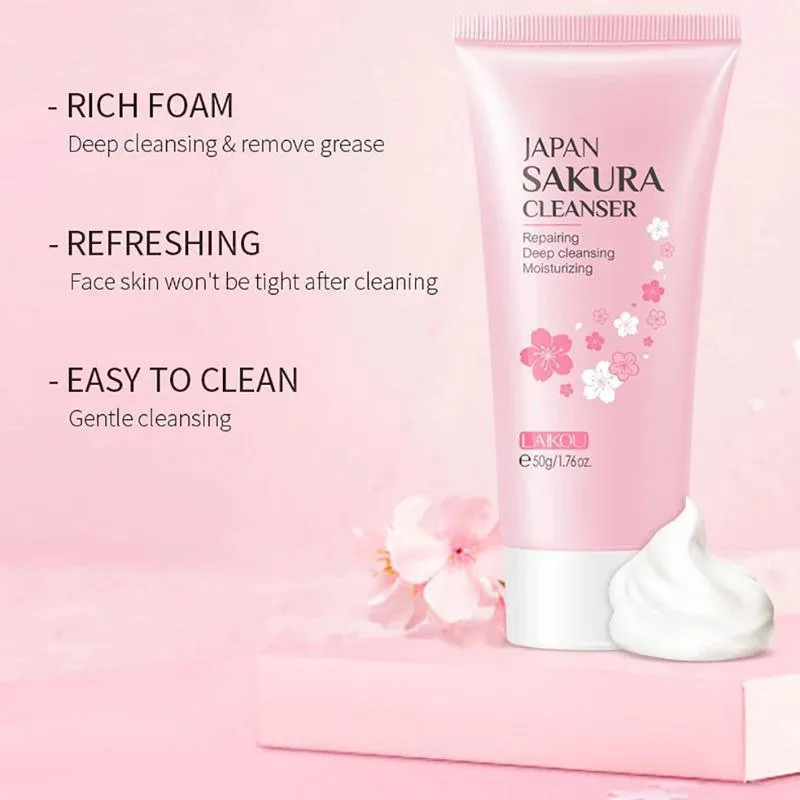 LAIKOU Japan Sakura Cleanser - slide 4