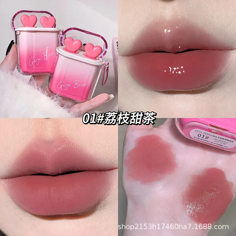 Earbud Gege Bear Lipstick mud + glossy lip glaze - slide 2