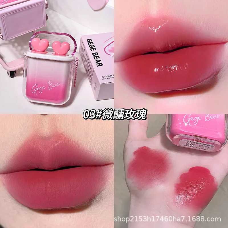 Earbud Gege Bear Lipstick mud + glossy lip glaze - slide 4