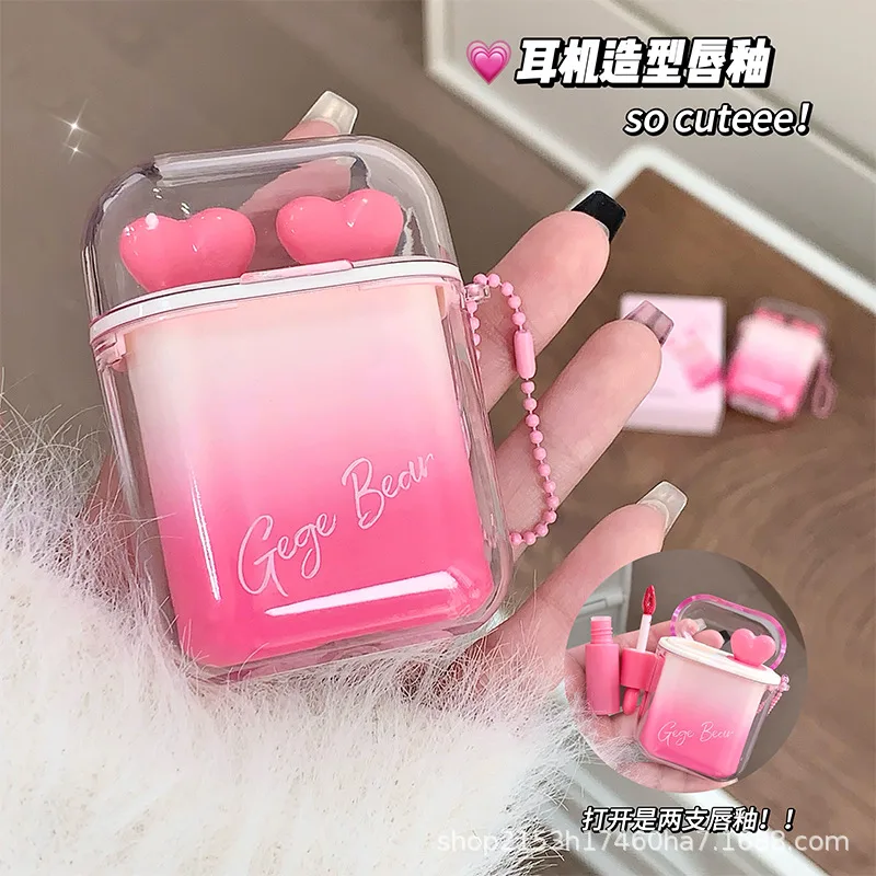 Earbud Gege Bear Lipstick mud + glossy lip glaze - slide 6