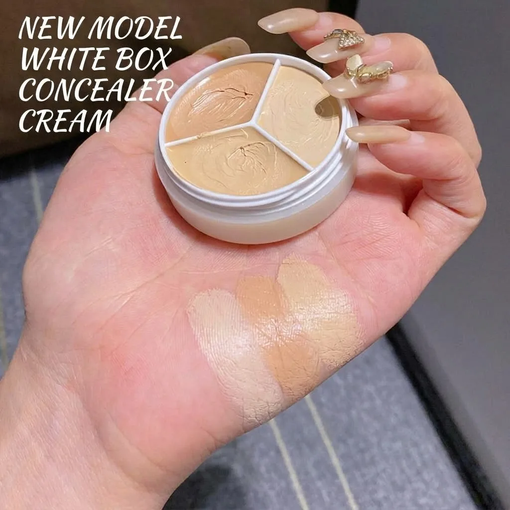 Sweet mint three-color concealer (With Makeup Puff Free) - slide 2