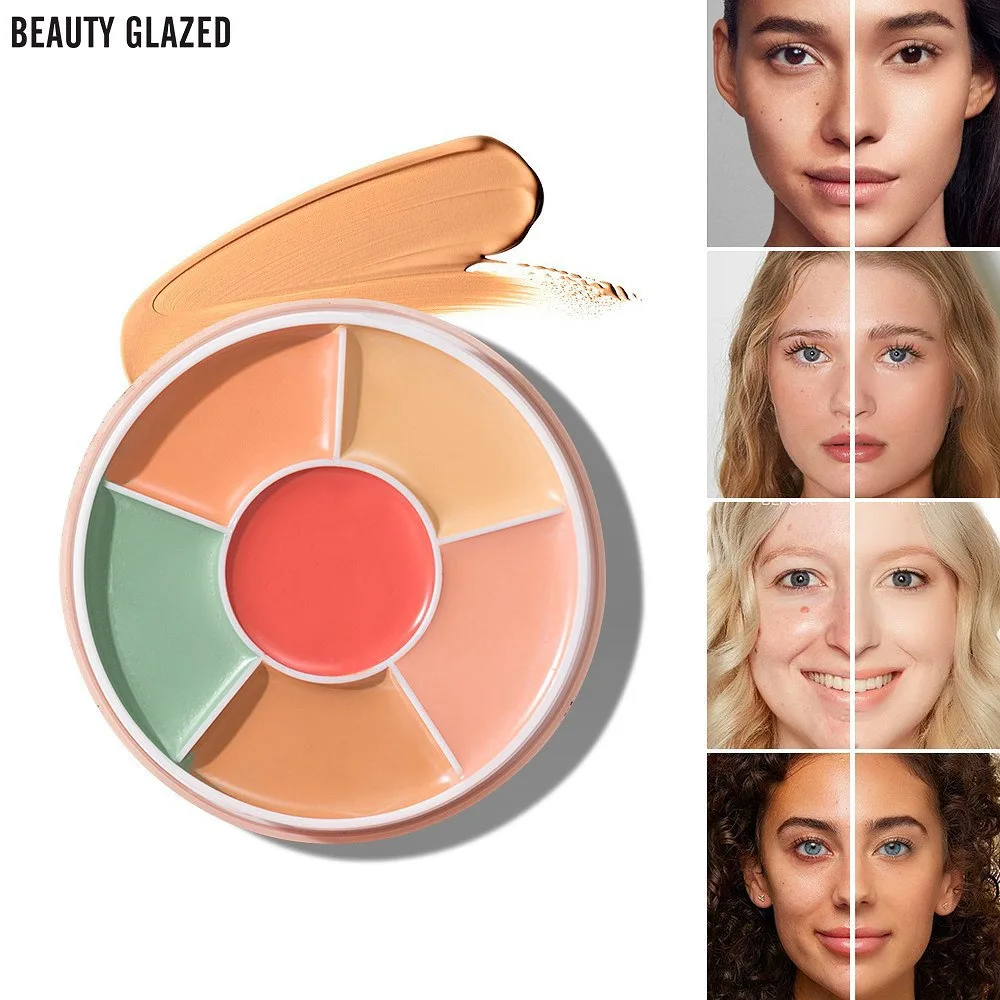 Beauty Glazed Six-color concealer (With Makeup Puff Free) - slide 5
