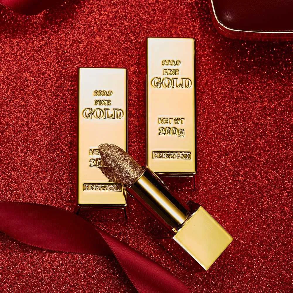 Gold Lipstick Cum Blush & Highlighter - slide 2