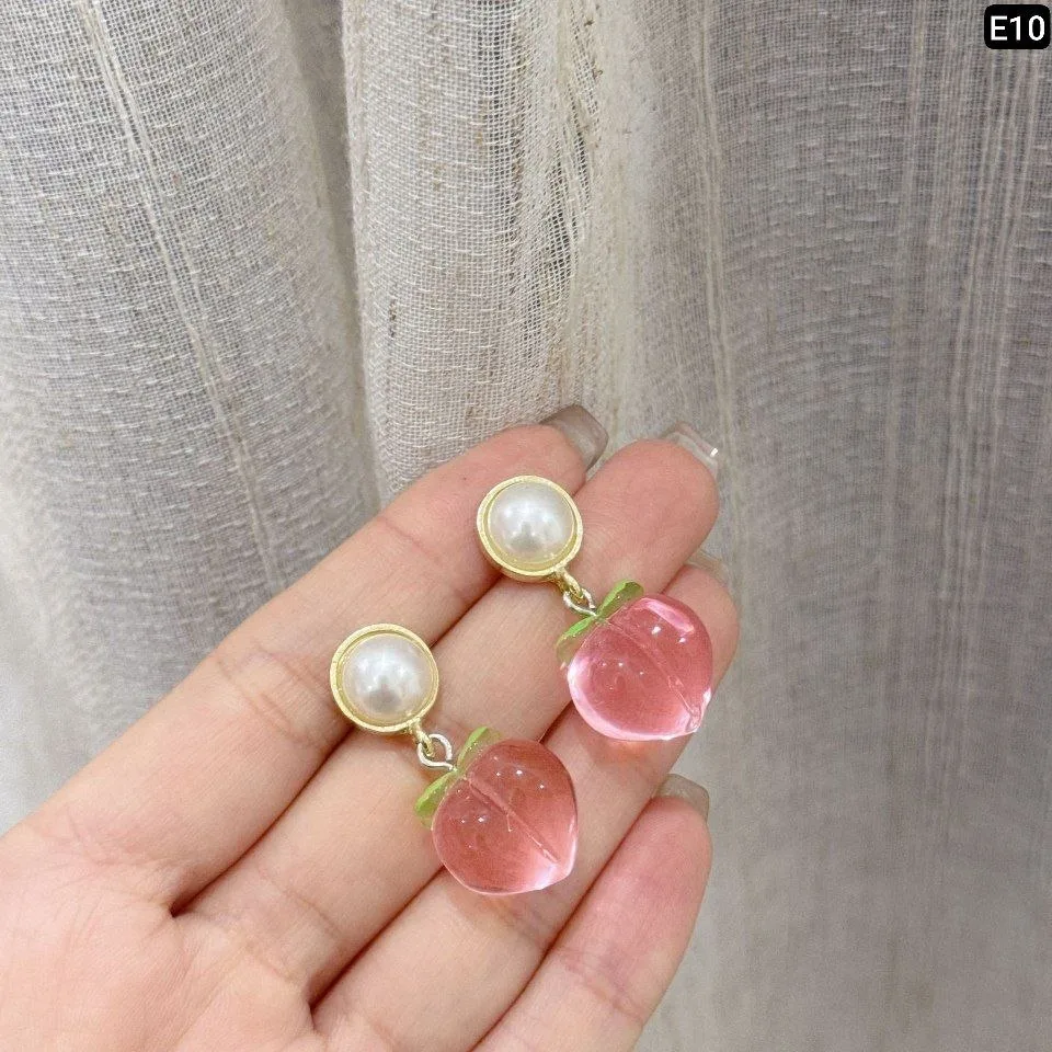 Pink Apple Earring - slide 2