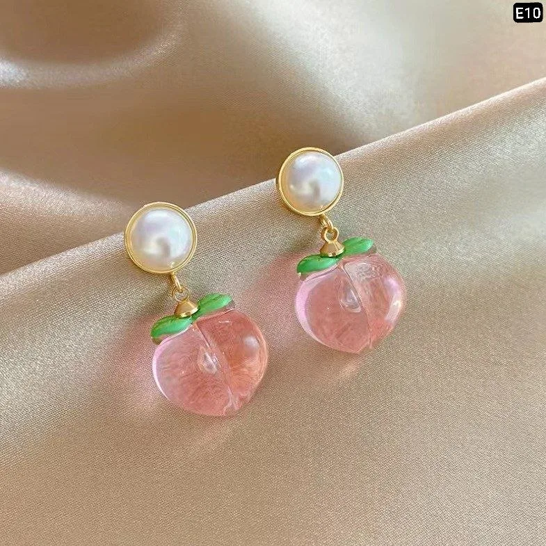 Pink Apple Earring - slide 3