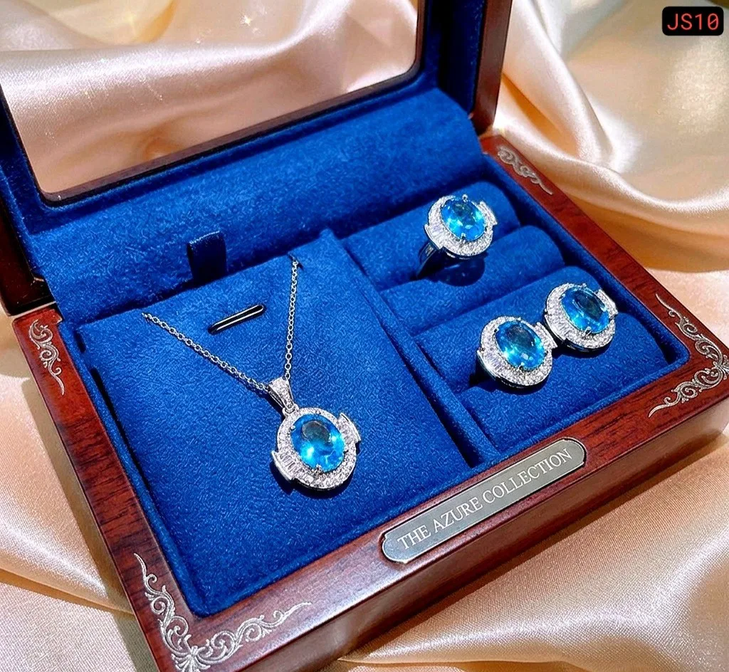 3 Diamond Cut Multi Zircon Jewellery Set - slide 3