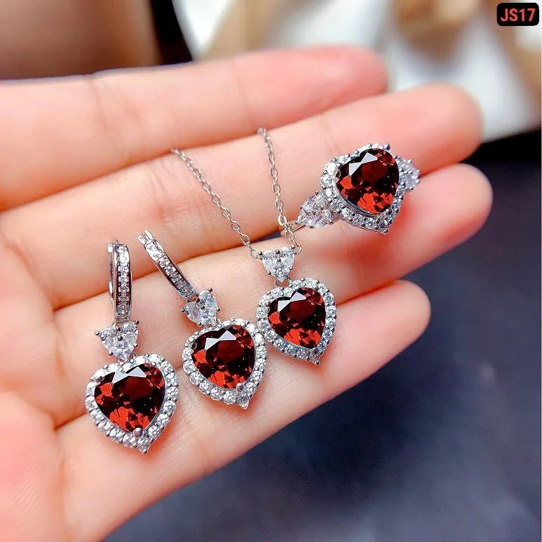 Maroon Love Jewellery Set - slide 2