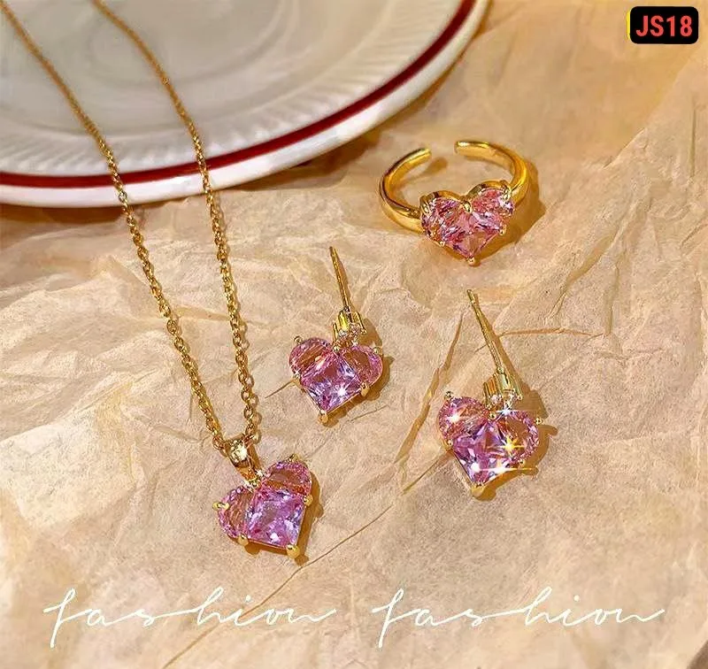 Pink Lock Love Jewellery Set