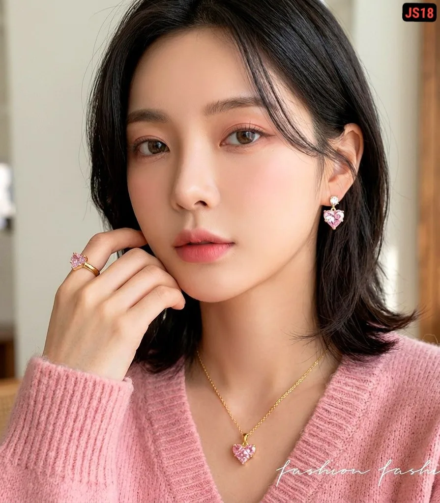 Pink Lock Love Jewellery Set - slide 3